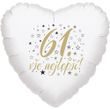 61. narozeniny balónek srdce