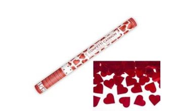 Konfety 60 cm - ČERVENÉ Srdce - Svatba / Valentýn