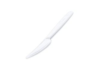 Nože jídelní bílé PP - opakovaně použitelné - 18,5 cm - 50 Ks