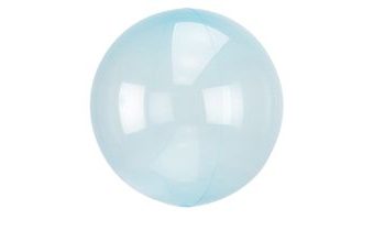 Průhledný balón světle modrý 45 cm