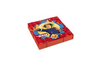 Požárník Sam ubrousky 20 ks 33 cm x 33 cm