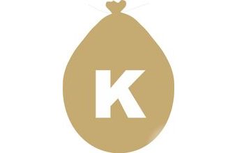 Balónek písmeno K zlaté