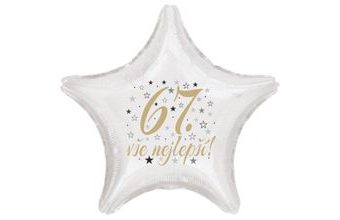 67. narozeniny balónek hvězda