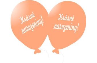 Balónek růžovo-zlatý Krásné narozeniny!