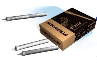 Dortové fontány 36 ks stříbrné Pyrogiochi