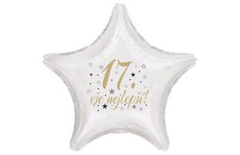 17. narozeniny balónek hvězda