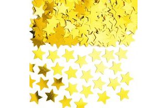 Konfety hvězda zlatá metalická 14g