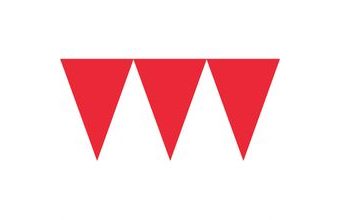 Vlajka červená 450 cm