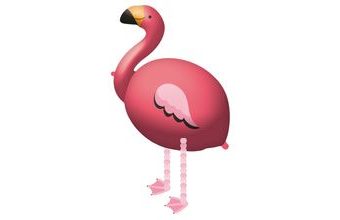 Plameňák chodící balónek 83 cm x 71 cm Amscan