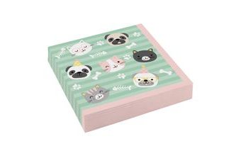 Domácí mazlíčci ubrousky 20 ks 33 cm x 33 cm