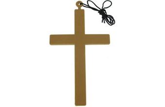 Kříž na krk - plastový 22 cm