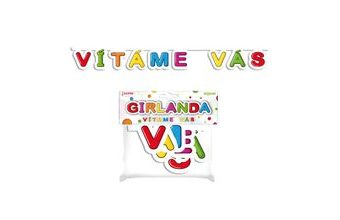 Girlanda papírová - VÍTÁME VÁS