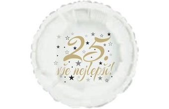 25. narozeniny balónek kruh