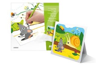 omalovánky se stojánkem Louka 7 listů 18x18cm 5300922