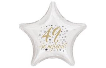 49. narozeniny balónek hvězda