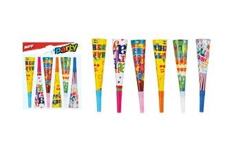 trumpetka papírová 6ks 19cm mix ME121 1041453