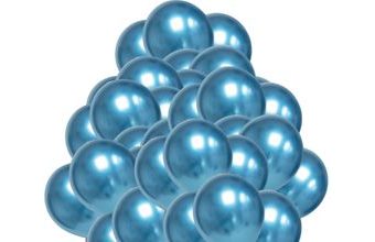 Balónky chromové modré 50 ks 30 cm