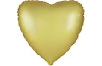 Balón foliový 45 cm Srdce PASTELOVÉ ZLATÉ