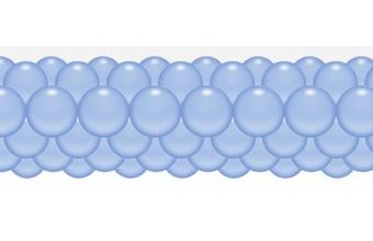 Balónková girlanda světle modrá 3 m