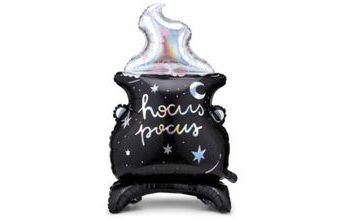 Foliový balónek kotlík - Halloween - Čarodejnice - 48 x 80 cm - NELZE PLNIT HELIEM