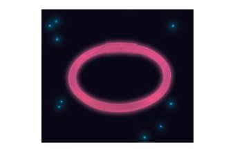 Svítíci náramek růžový 20 cm