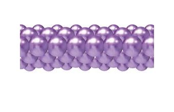 Balónková girlanda chrom fialová 3 m