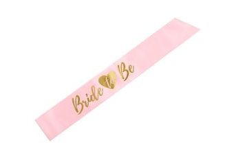 Šerpa "Bride to be" - Budoucí nevěsta - růžová - Rozlučka se svobodou - 75 cm