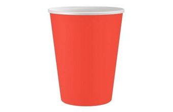 Kelímky červené 250 ml - 6 ks