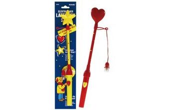 Držák na lampiony s blikajícím srdíčkem / hvězdou 34cm