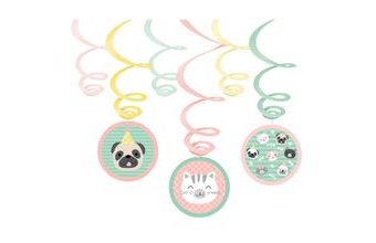 Domácí mazlíčci závěsné dekorace 6 ks