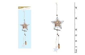 hvězda závěs bílá 44x12cm JK-6067C 8885697