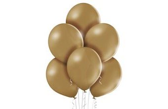 Balónky světle hnědé 150 - 10 kusů