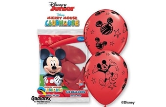 Balónky Mickey 30 cm - 6 ks