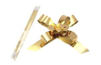 stahovací stuha zlatá metal 2/50 5660088