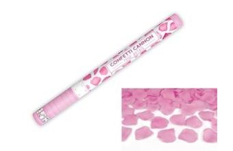 Konfety 60 cm - RŮŽOVÉ OKVĚTNÍ LÍSTKY - Svatba / Valentýn