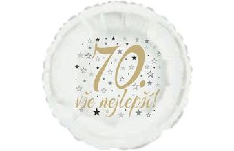 70. narozeniny balónek kruh