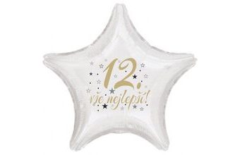 12.narozeniny balónek hvězda