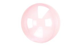 Průhledný balón růžový 45 cm