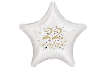 22. narozeniny balónek hvězda