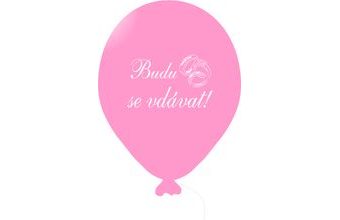 Budu se vdávat balónek růžový
