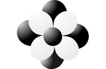 Balónky kytka černá