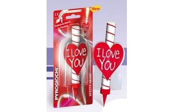 Pyrogiochi Fontána na dort srdíčko