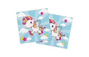 Ubrousky Jednorožec - Little Unicorn 33x33 cm / 20 ks