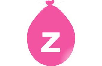 Balónek písmeno Z růžové