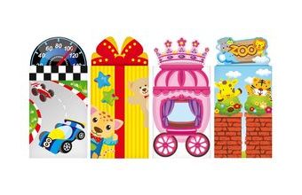 samolepky 3D hrací set mix 1002 1032120