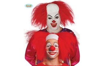 Paruka klaun - pleš s vlasy