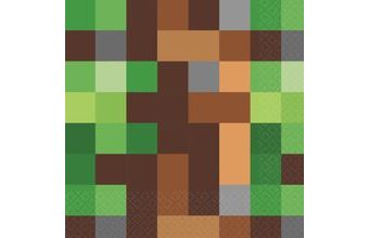 Minecraft - TNT ubrousky 16 ks 33 cm x 33 cm Amscan