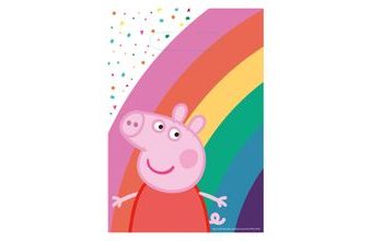 Prasátko Peppa papírová taška 8 ks 23 cm x 16 cm