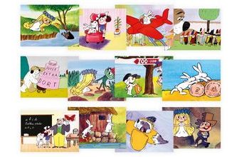 pohlednice s motivem večerníčků ČT