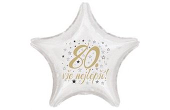 80. narozeniny balónek hvězda